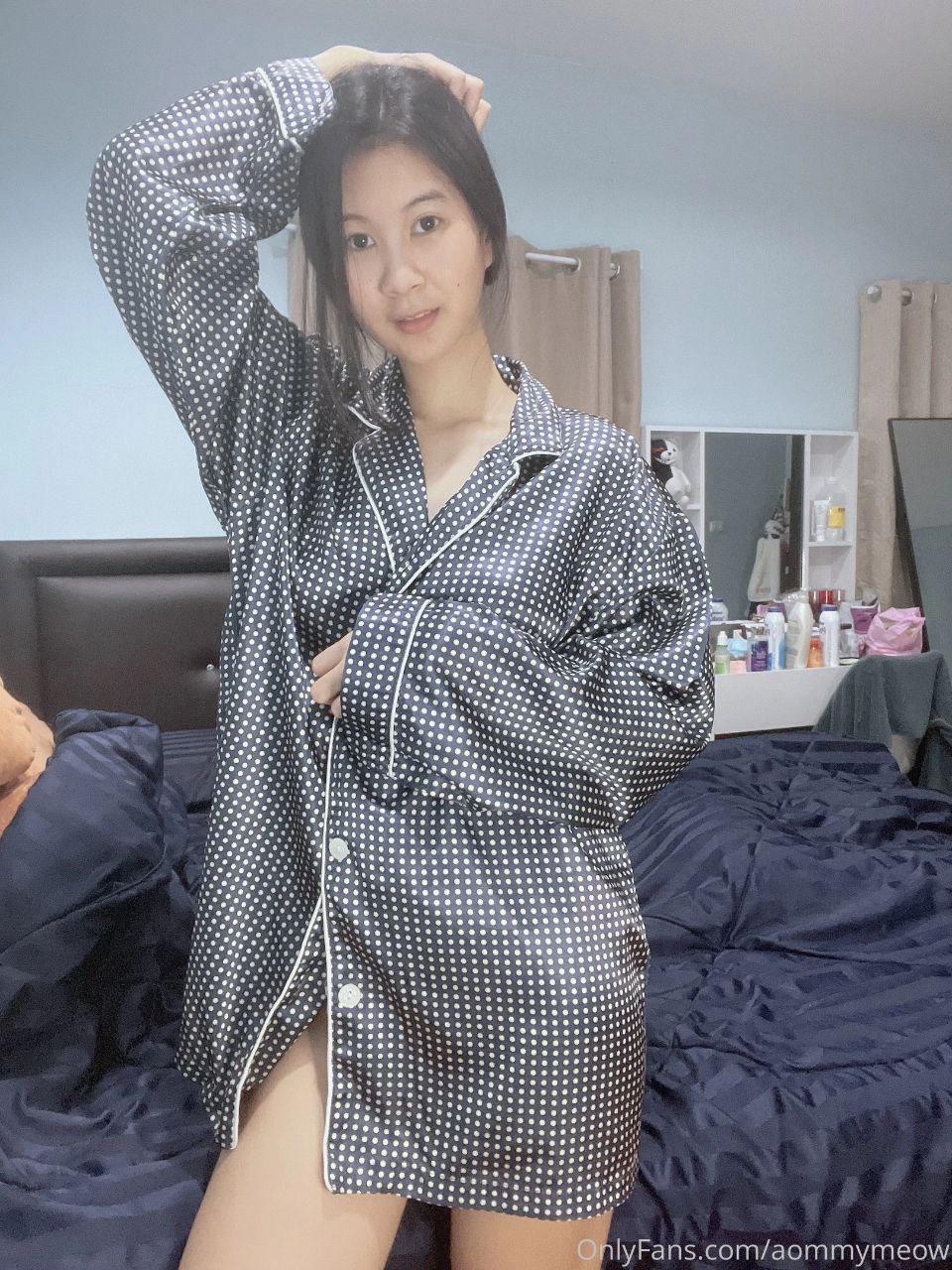 Aommymeow น้องออมมี่เหมียว ในชุดนอนสุดเซ็กซี่