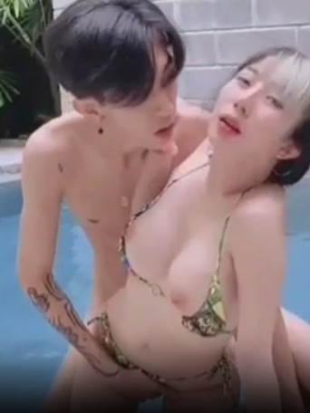 ไฮช์ เนตไอดอลสายแซบ หลุดเย็ดกันในสระน้ำ outdoor ได้ฟิวมากเลย Highsstn