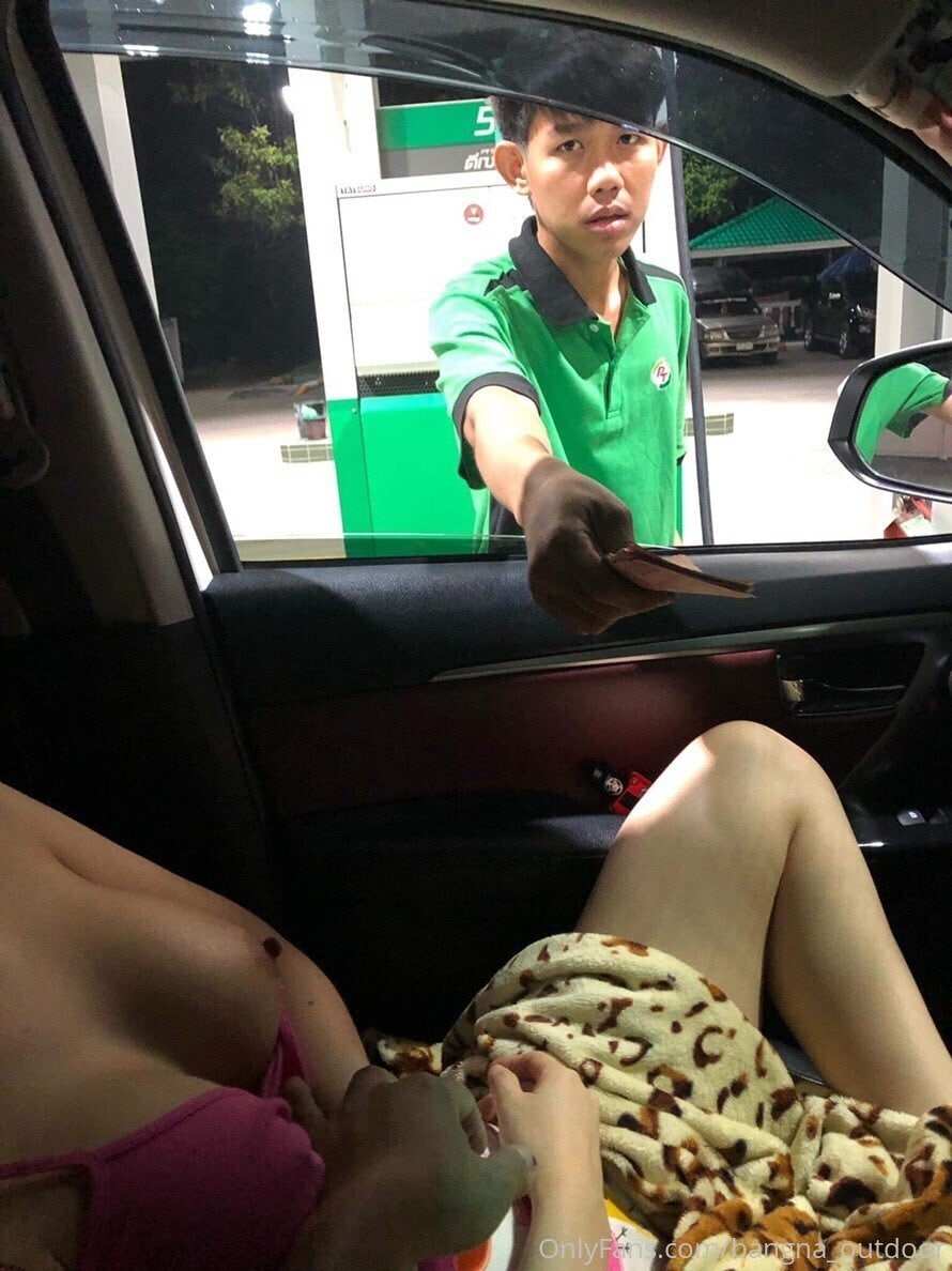 หลุด โชว์ให้เด็กปั้มดู Bangna_outdoor